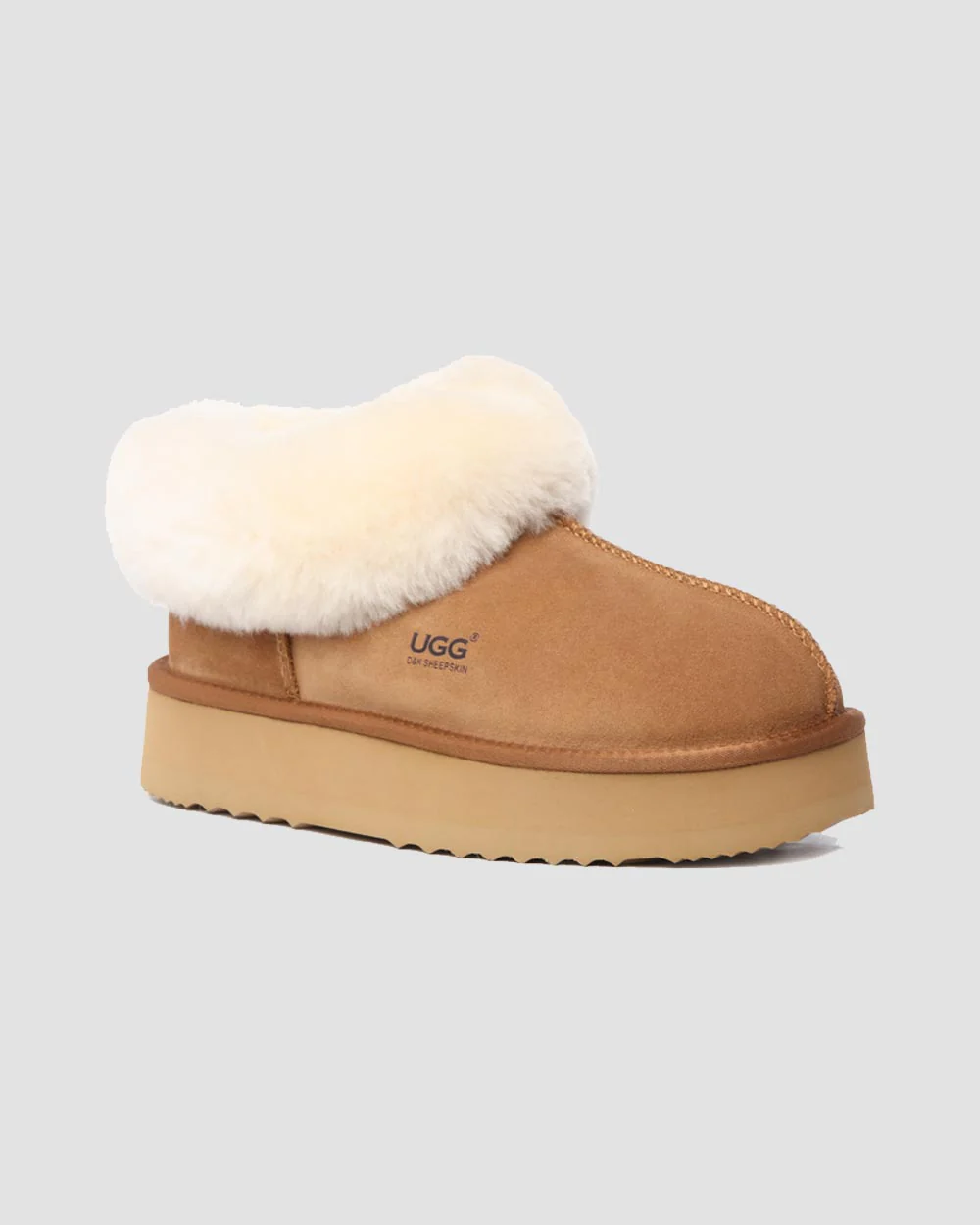 Platinum Platform Ugg Slippers - Image 3